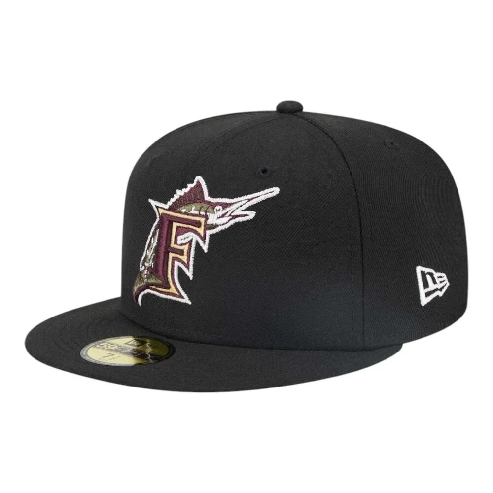 New Era Florida Marlins Botanical Fitted Hat 59FIFTY Cap - Picture 9 of 11
